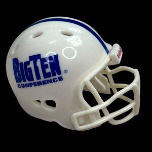 Riddell Mini Helmet Big Ten Conference Football Helmet White Blue 2 inch